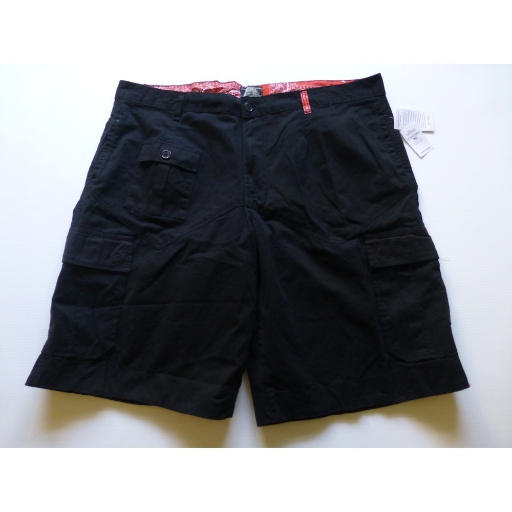 National Outfitters Cargo Shorts Big‎ Mens Size 44 Black Twill Cargo Shorts New